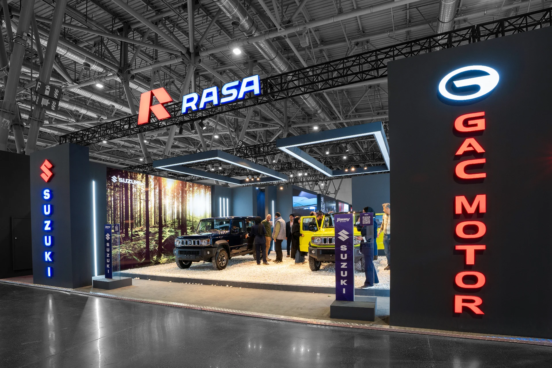   Rasa motor Auto-03 طراحی غرفه و غرفه سازی نمایشگاهی ایرانسل نمایشگاه خودرو اصفهان 1403 